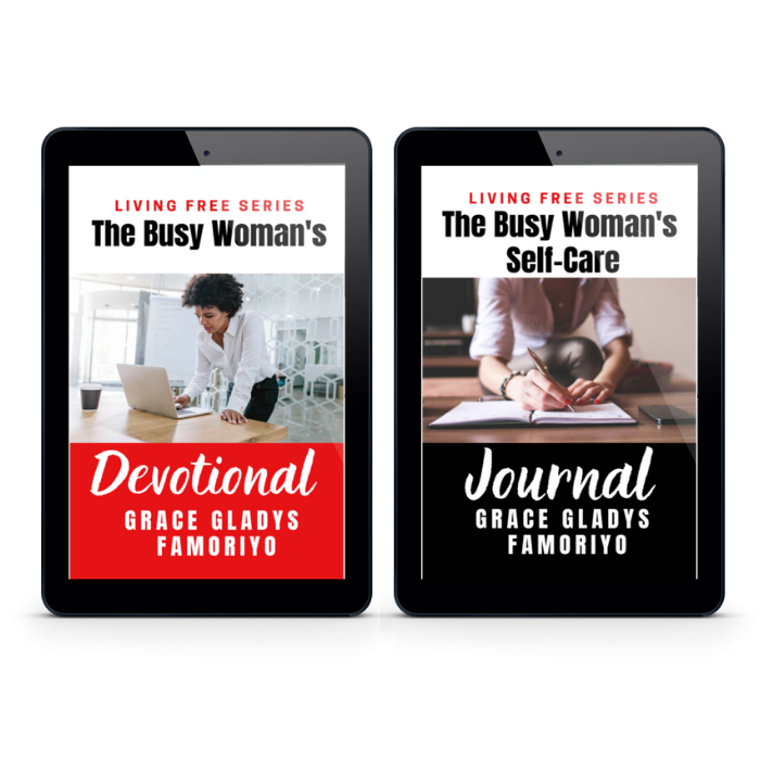 The Busy Woman's Devotional  & Self-Care Journal By Grace Famoriyo
